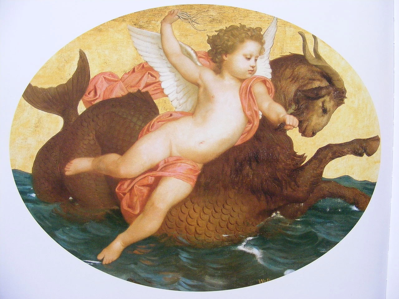 Putto su un mostro marino